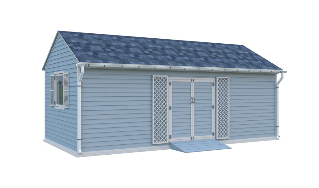 12x24 gable garden shed