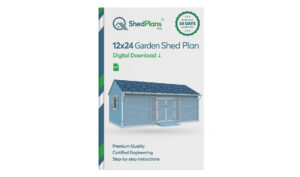 12x24 gable garden shed plans product