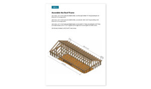 12x24 gable garden shed roof framing
