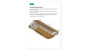 12x24 gable storage shed roof framing