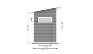 12x6 garden shed side preview