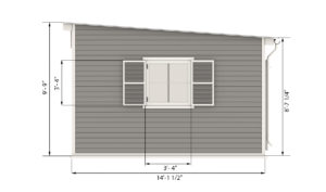 14x14 garden shed side preview