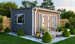 14x14 lean-to garden shed plans
