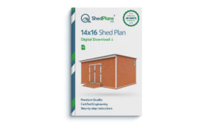 14x16 storage shed plan