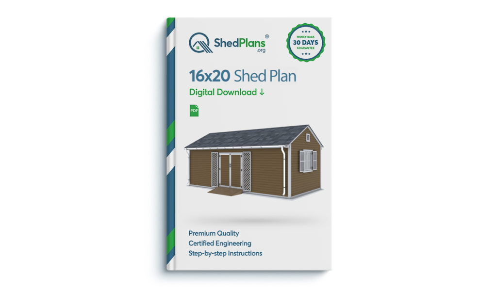 16x20 Garden Shed plan