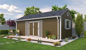 16x20 gable garden shed plans