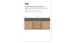 16x24 lean to garden shed drainage system