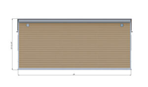 16x24 lean to garden shed back side preview