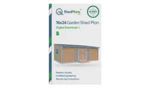 16x24 lean to garden shed plans product