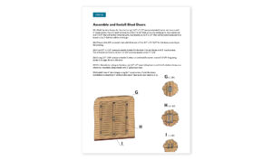 16x24 lean to storage shed doors assembly