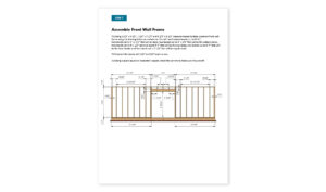 16x24 lean to storage shed front wall framing