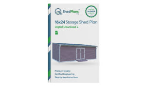 16x24 lean to storage shed plans product