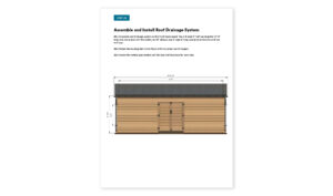 16x24 lean to storage shed roof drainage