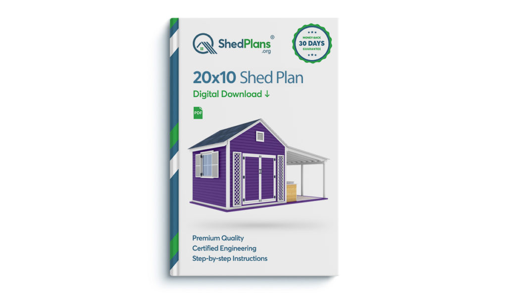 20x10 Garden shed plan