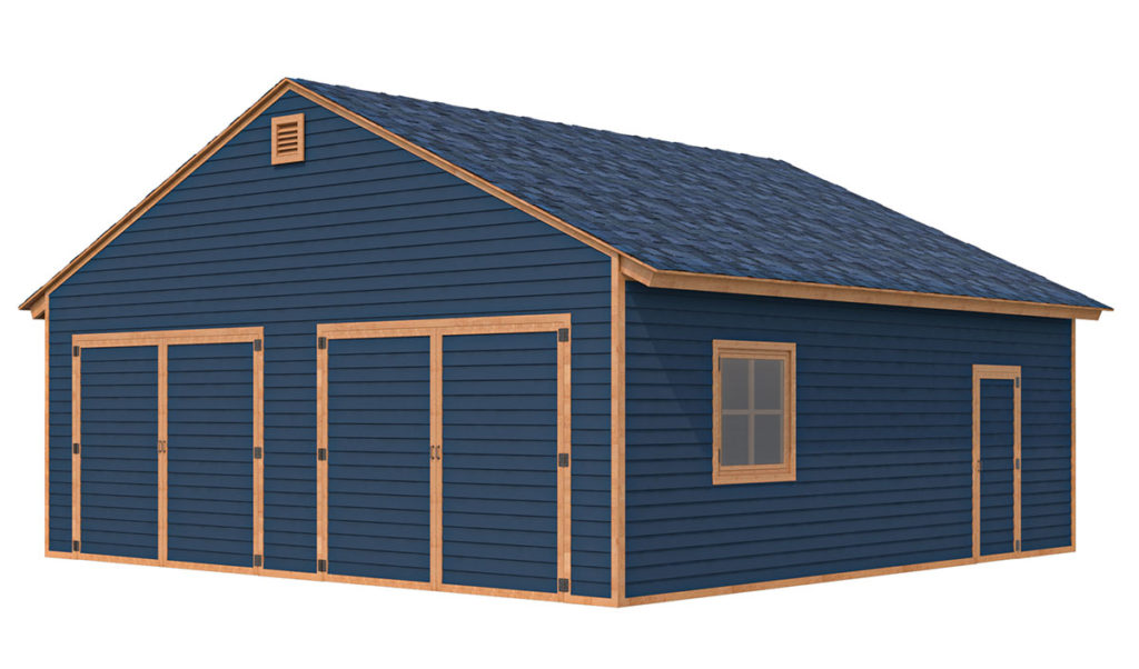 24x24 garage shed