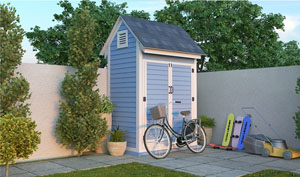 4x6 gable bike shed plans