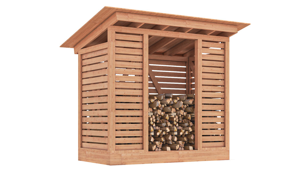 4x8 firewood shed