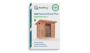 4x8 firewood shed product box