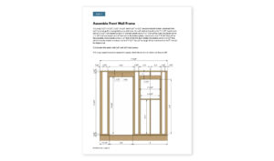 4x8 gable storage shed front wall framing1