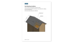 4x8 gable storage shed roof sheathing