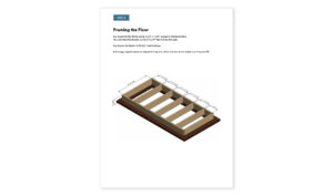 4x8 storage shed floor framing
