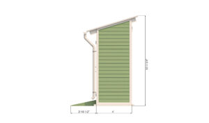 4x8 storage shed right side preview