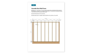 6x10 gable garden shed back wall framing