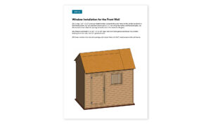 6x10 gable garden shed window installation