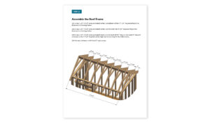 6x10 gable storage shed assemble the roof frame