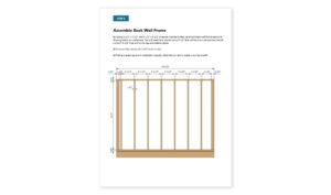6x10 gable storage shed back wall framing
