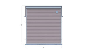 6x10 lean to storage shed back side preview
