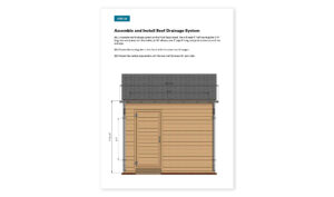 6x10 lean to storage shed drainage system