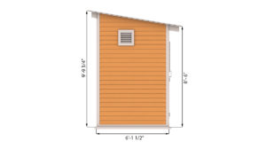 6x10 storage shed side preview