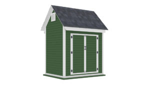 6x8 bike shed
