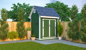 6x8 gable bike shed plans