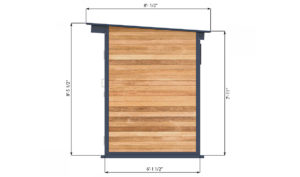 6x8 storage shed right side preview