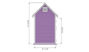 6x8 storage shed side preview
