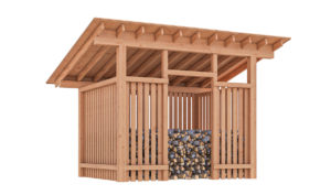 8x10 firewood shed