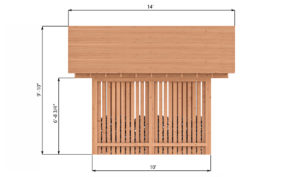 8x10 firewood shed back side preview