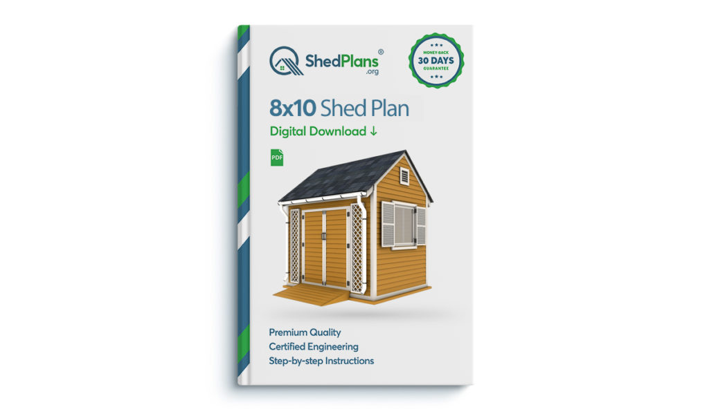 8x10 garden shed plan