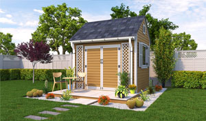 8x10 gable garden shed plans