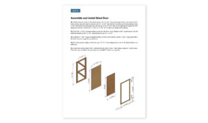 8x10 office shed door installation