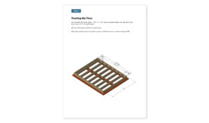 8x10 office shed floor framing