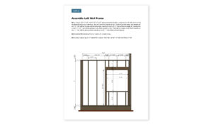 8x10 office shed left wall framing