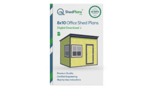 8x10 office shed plans product