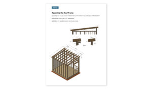 8x10 office shed roof framing