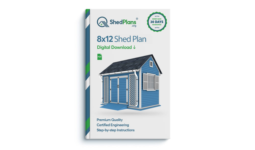 8x12 garden shed plan