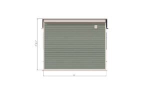 8x12 lean to garden shed back side preview
