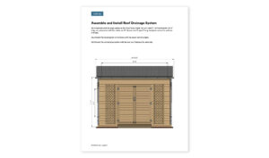 8x12 lean to garden shed roof drainage system