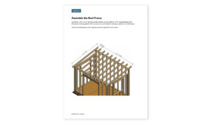8x12 lean to garden shed roof framing